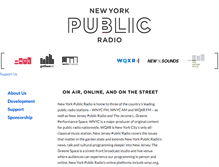 Tablet Screenshot of nypublicradio.org